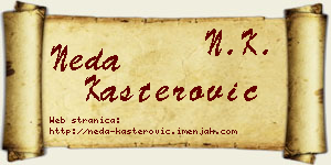 Neda Kašterović vizit kartica